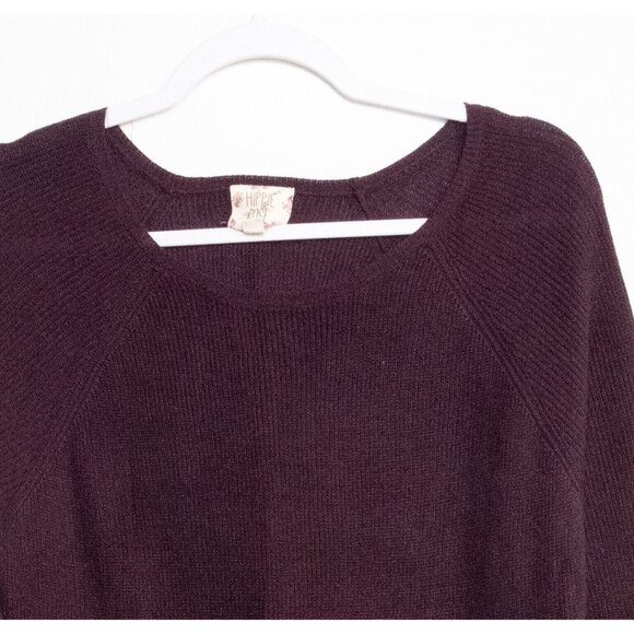 Happy Rose Womens Maroon Sweater Solid Pullover Boat Neck Long Sleeve Size L - Picture 3 of 6